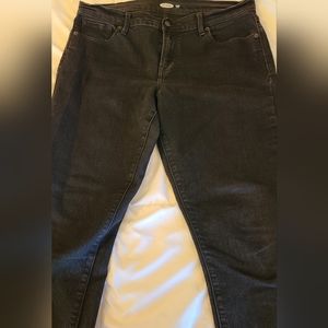 Old Navy Curvy Skinny jeans black 10